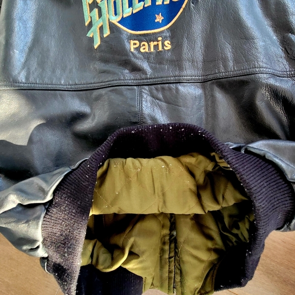 Men's Leather Bomber jacket Planet Hollywood Paris, France - Picture 9 of 9